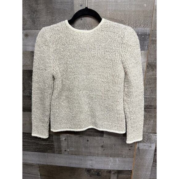 Vintage Adele Joyce Wool Blend Ivory Cardigan Pearl Buttons - Medium - Picture 4 of 6